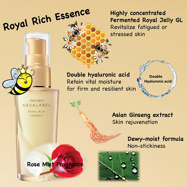 shiseido aqualabel royal rich essence thanh phan