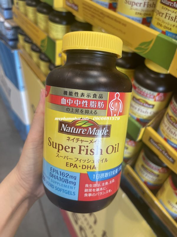 Dầu cá Nature Made Super Fish Oil DHA & EPA Nhật Bản nội địa mẫu mới