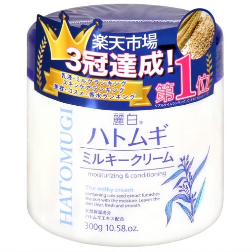 hatomugi moisturizing conditioning the milky cream 300g japan