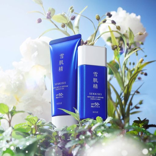 kose japan sekkisei skincare uv defense essence milk sunscreen 60g spf50 pa