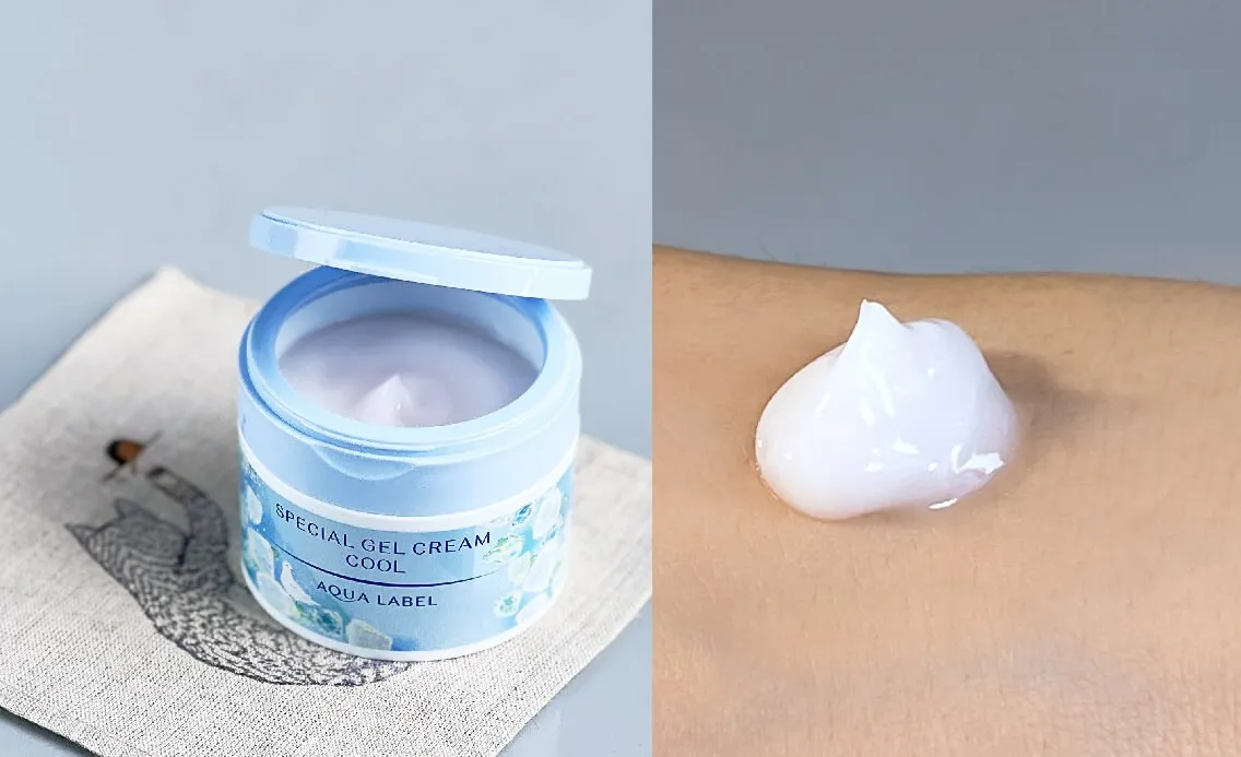 cach dung kem duong am shiseido aqualabel special gel cream moist cool 90g