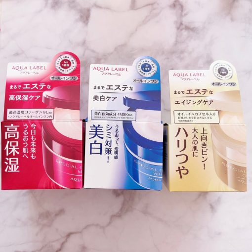 kem duong aqualabel shiseido japan review