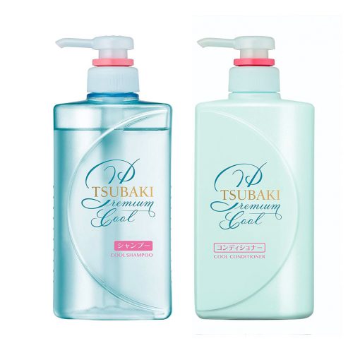 SHISEIDO Tsubaki Premium Cool Shampoo and Conditioner Pair Set