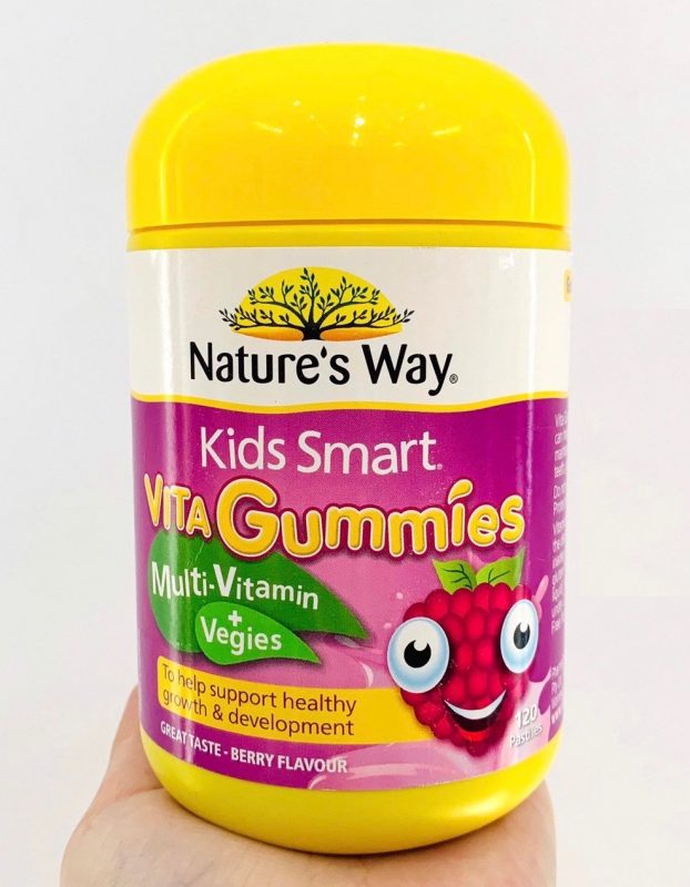Australia Nature Way Kids Smart Vita Gummies Omega 3 Multivitamins cho be