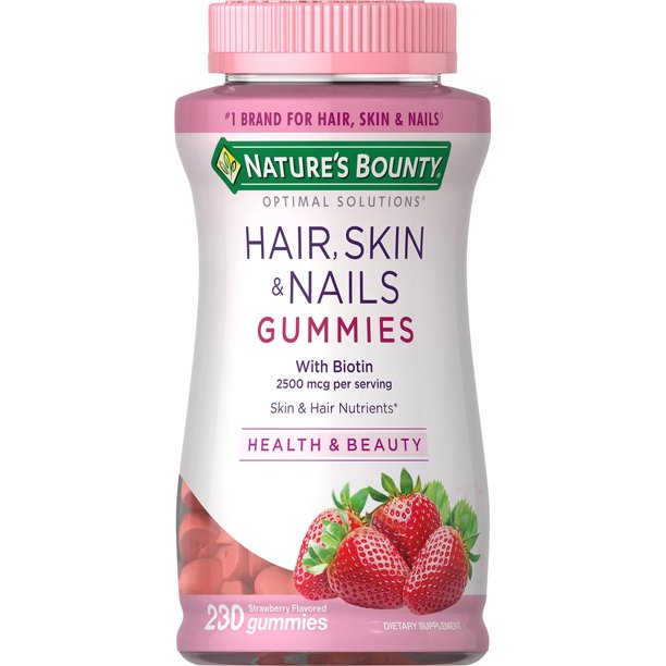 Nature s Bounty Hair Skin and Nails Vitamins With Biotin Gummies 230