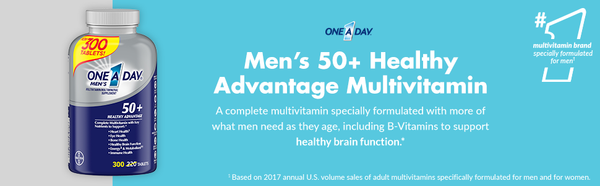 One A Day Mens 50 Healthy Advantage Multivitamin 300 Tablets