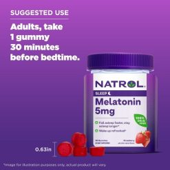 Review Natrol Gummies Melatonin Sleep 5mg new
