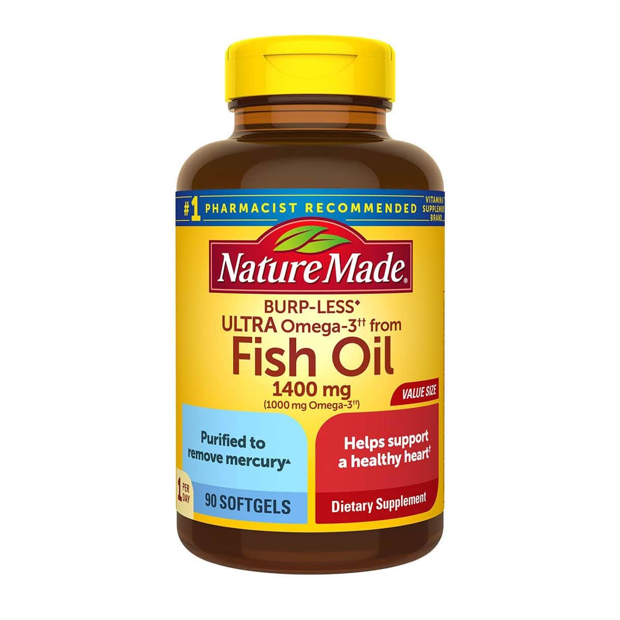 dau ca nature made fish oil 1400mg 1000mg omega 3 burp less khong tanh