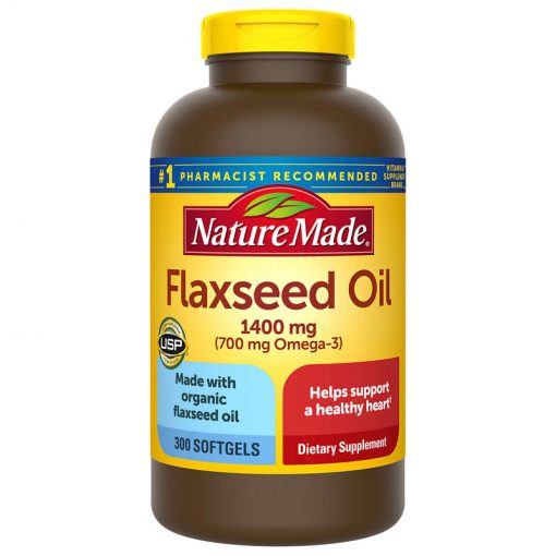 dau hat lanh nature made flaxseed oil 1400mg 700mg omega 3 6 9