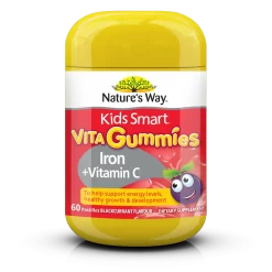 Kẹo dẻo Nature's Way Kids Smart Vita Gummies Iron + Vitamin C
