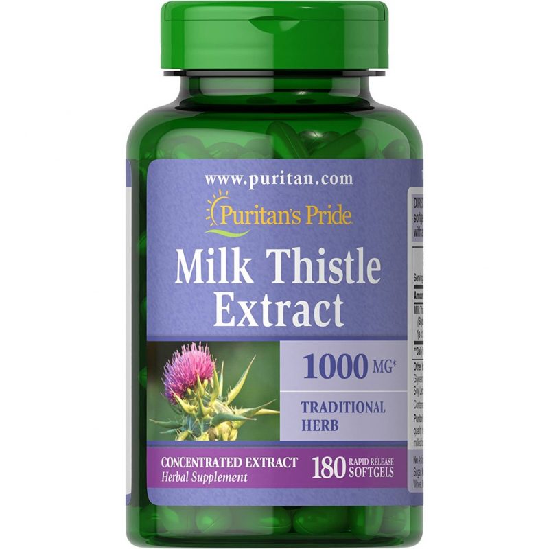 puritans pride milk thistle extract 180 vien