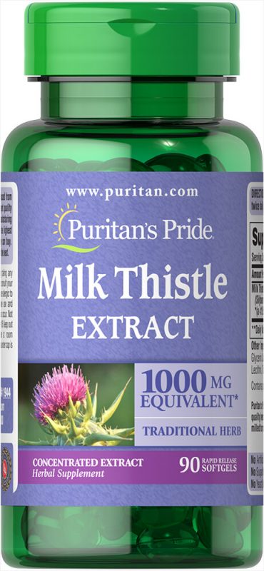 puritans pride milk thistle extract 90 vien