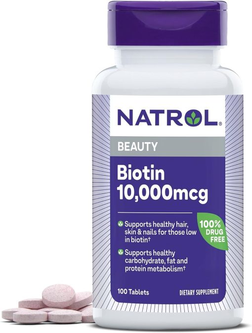 vien uong moc toc natrol biotin beauty 10000mcg review