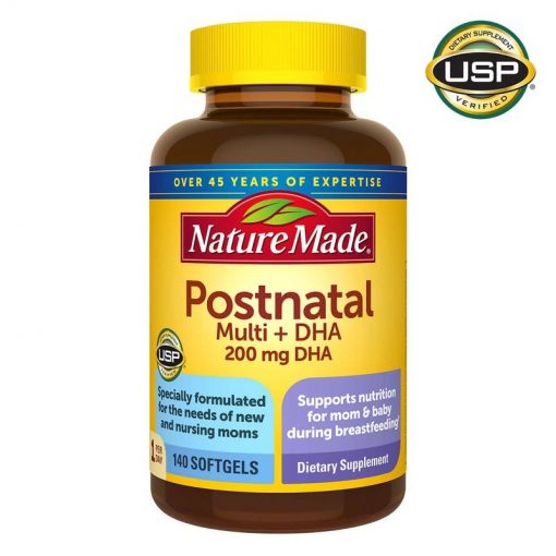 vitamin nature made postnatal multi dha cua my cho me sau sinh