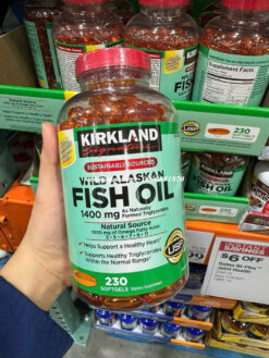 Viên uống dầu cá Kirkland Wild Alaskan Fish Oil 1400mg