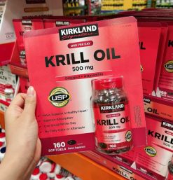 dau nhuyen the kirkland signature krill oil 500mg 1