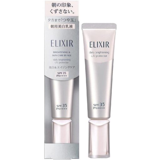 kem duong ngay trang da elixir brightening skin care by age daily brightening uv protector spf35 pa