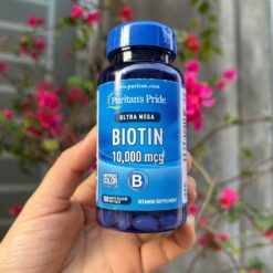 Viên uống giảm rụng tóc, đẹp da Puritan's Pride Ultra Mega Biotin 10000mcg