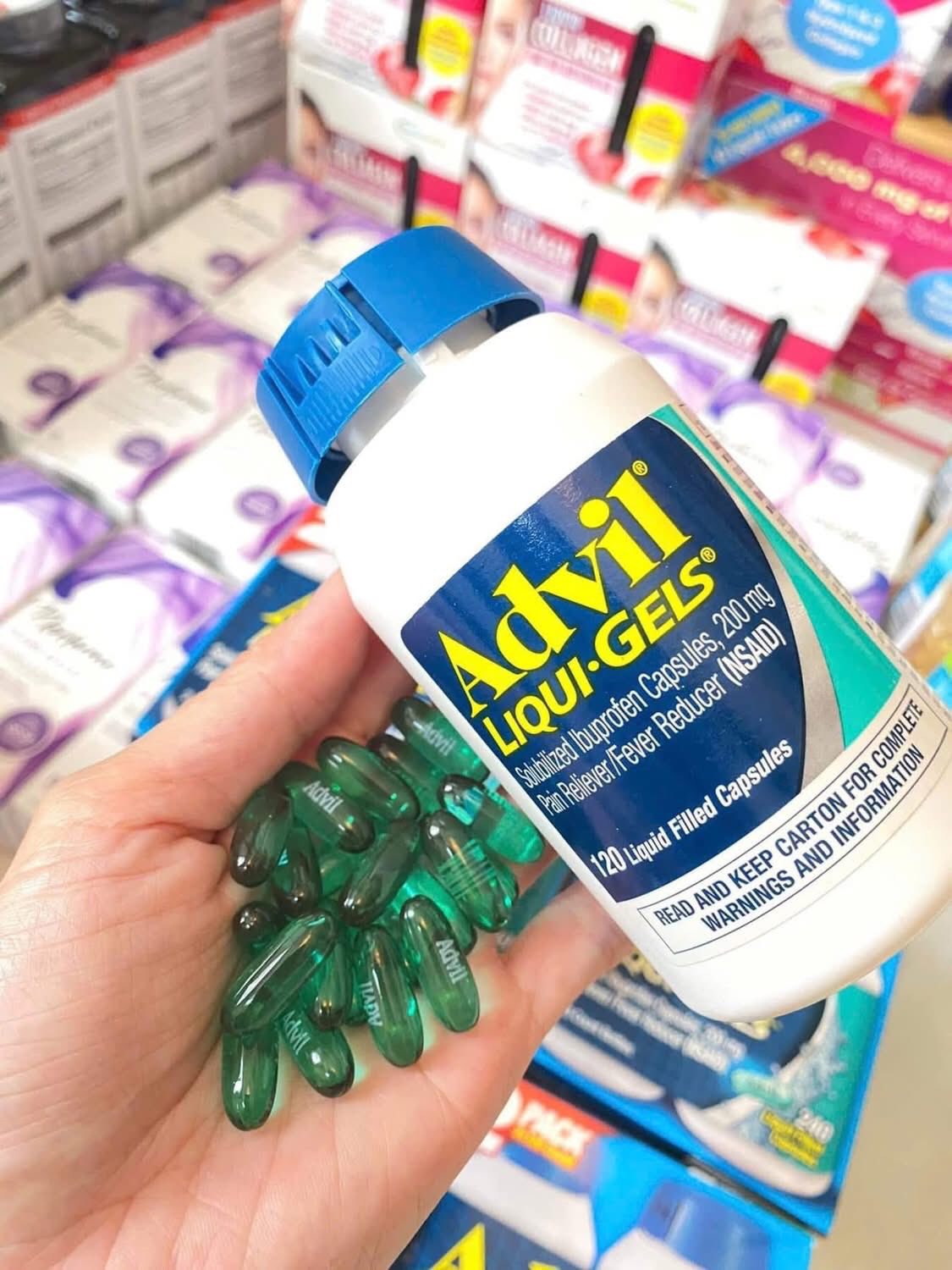 Viên nang hỗ trợ giảm đau hạ sốt Advil Liqui-Gels 200mg ibuprofen - Ảnh 2