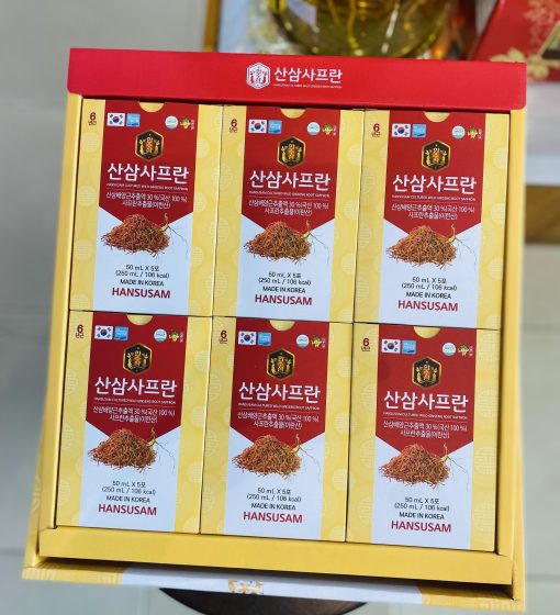 nuoc uong hong sam nhuy hoa nghe tay hansusam cultured wild ginseng root saffron review scaled