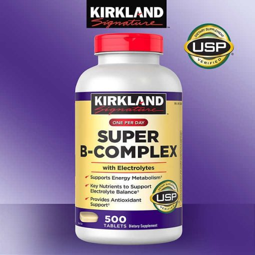 vien uong vitamin b tong hop kirkland signature super b complex 500 vien
