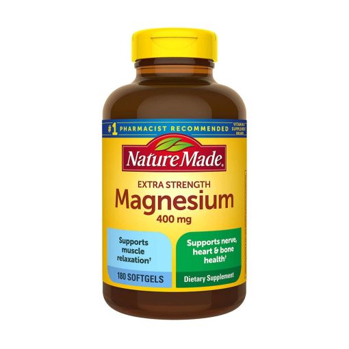 vien uong bo sung magie nature made extra strength magnesium 400mg