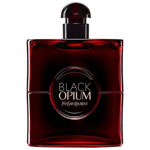 yves saint laurent black opium eau de parfum over red