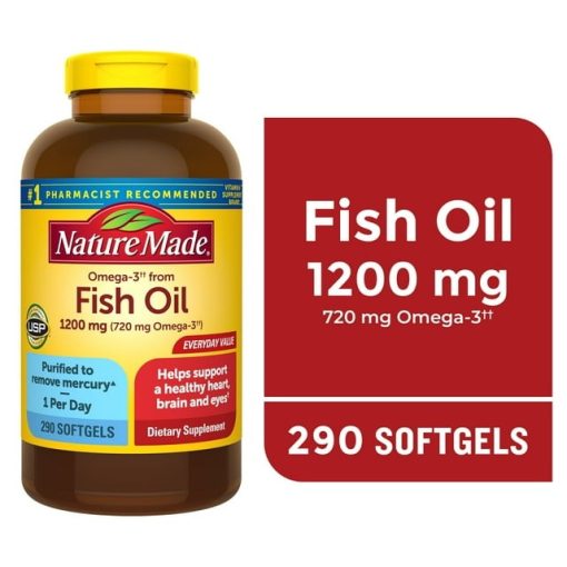 Nature Made Omega 3 Fish Oil 1200mg 720mg 290 vien