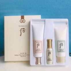 Set Kem Chống Nắng Dưỡng Trắng Whoo Gongjinhyang Seol Radiant White Tone Up Sunscreen SPF50+/PA++++