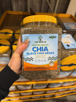 Hạt chia đen hữu cơ The Seed Co Black Chia Seeds Úc
