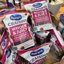 Nam Việt Quất sấy khô Ocean Spray Craisins Whole & Juicy Dried Cranberries Mỹ