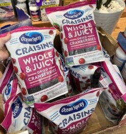 Nam Việt Quất sấy khô Ocean Spray Craisins Whole & Juicy Dried Cranberries Mỹ