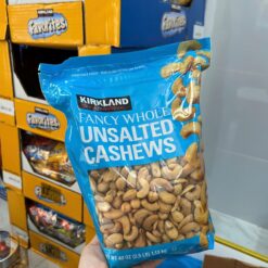 Hạt điều không muối Kirkland Fancy Whole Cashews 1.13kg Mỹ
